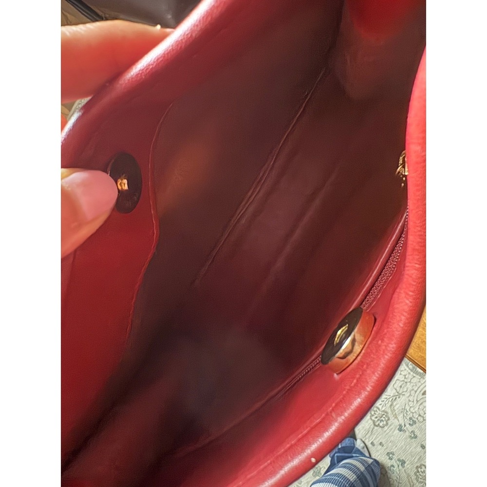 Coach Vintage Soho Small Satchel 4106 Red Leather‎ 1998 USA Era Rare - Picture 5 of 9